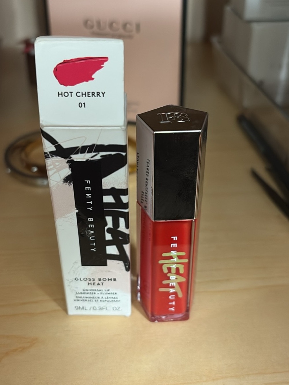 Fenty Beauty Gloss Bomb Heat Lip Gloss - Hot Cherry (Red)